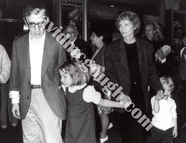 Woody Allen, Mia Farrow and kids, 1992, NYC.jpg